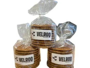 Pakje stroopwafels met logo