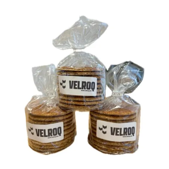 Pakje stroopwafels met logo